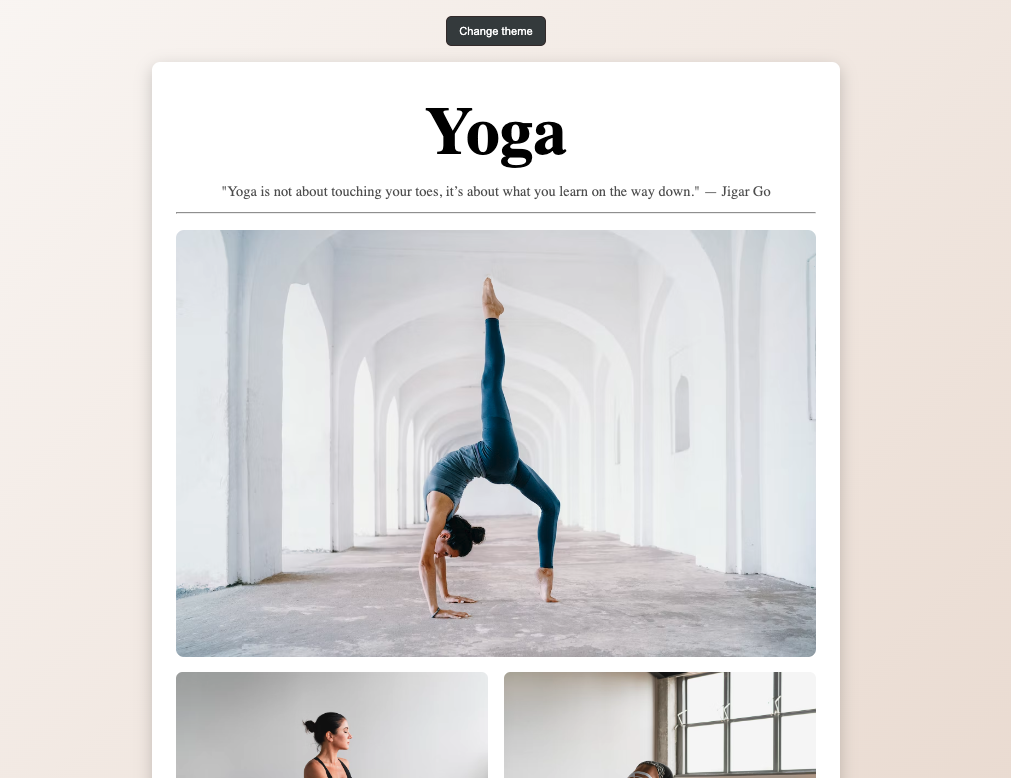 Yoga project preview